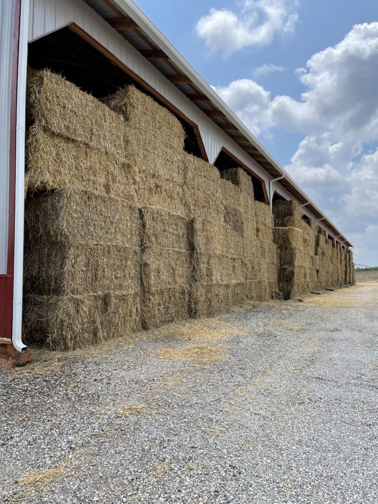 Straw Storage Shed at our facility in Cadiz, KY